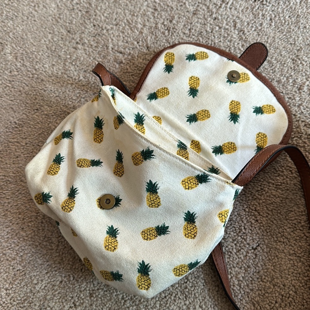 forever 21 pineapple cross body bag - Picture 4 of 5